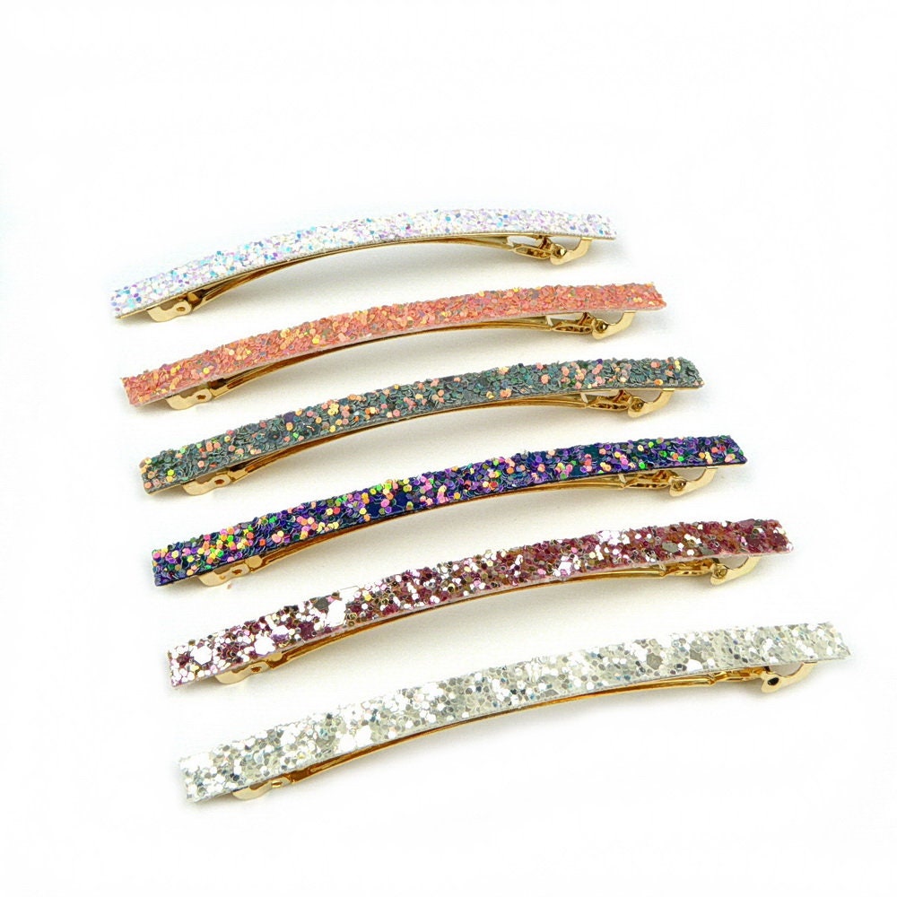 Barrette cheveux paillette 8.5cm