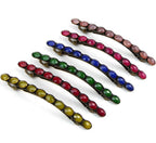 Barrette cheveux avec perles à facette vintage 9cm