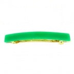 Barrette cheveux rectangulaire acétate 10cm vert