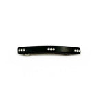 Barrette cheveux strass 6,5cm noir – Élégance classique fait main