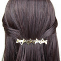 Barrette cheveux zigzag doré