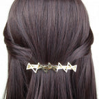 Barrette cheveux zigzag doré