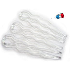 Epingles cheveux transparentes made in France 8.8cm - Lot de 6