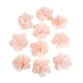 Fleurs voile polyester nude 30mm - Lot de 10