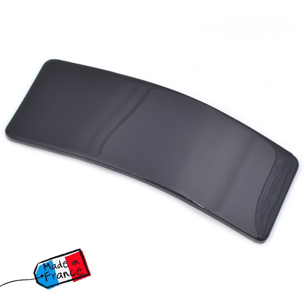 Grande barrette cheveux classique rectangulaire Made in France