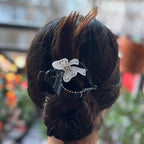 Pince cheveux fourche avec nœud et strass pour chignon