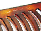 Peignes Grandes Dents Ondulées Celluloid Demi-blond Made in France