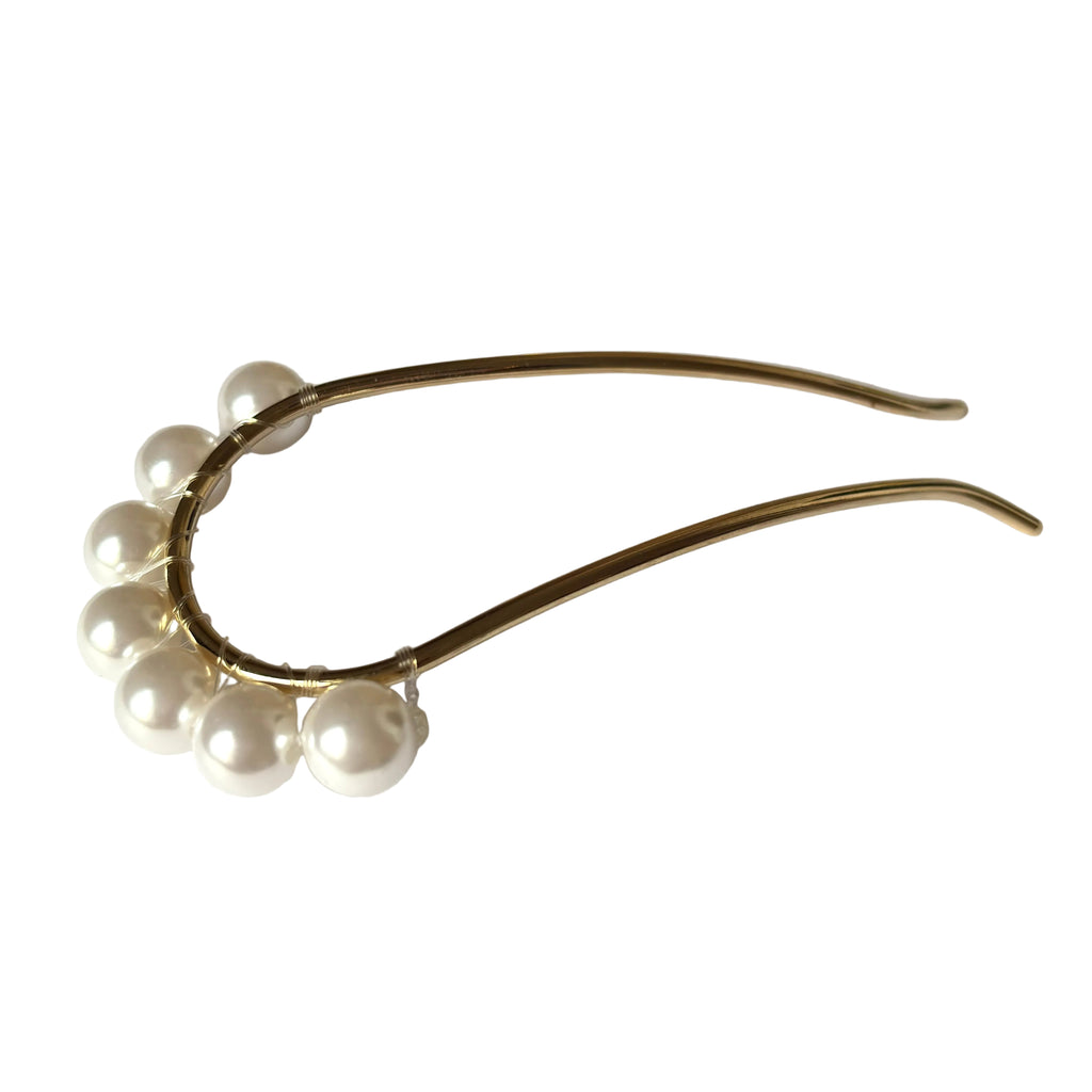 Pic à chignon perles 10.5cm - mariage ceremonie