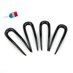 Pics épingles cheveux 8cm Made in France - Lot de 4, noir
