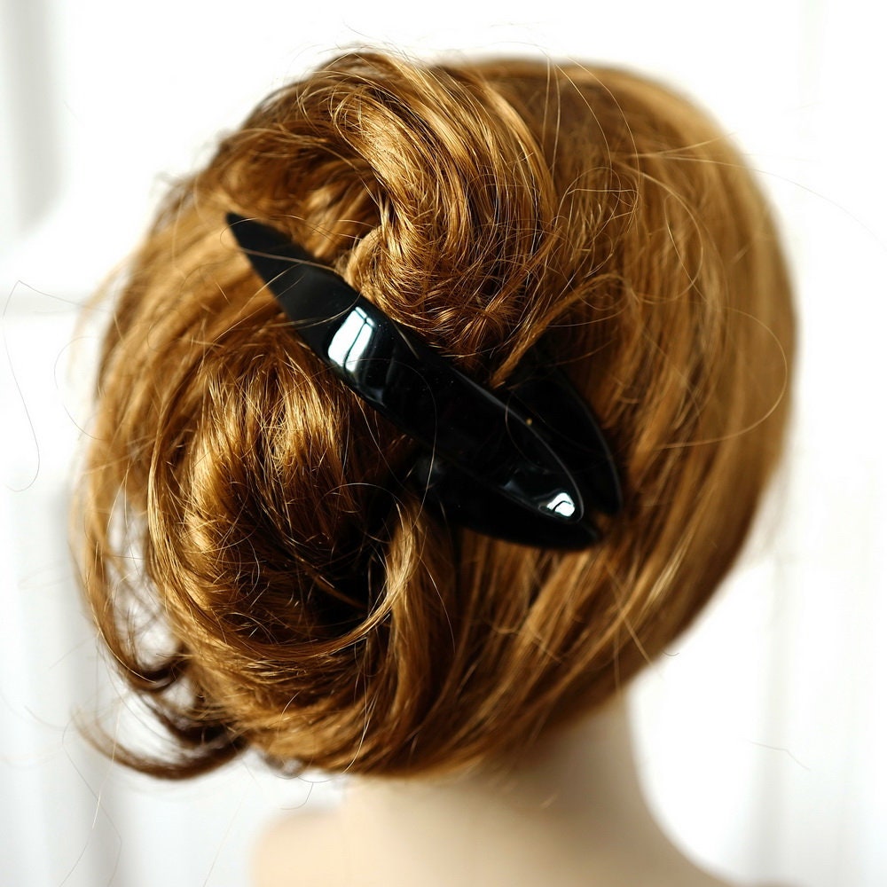 Pince Cheveux Plate Celluloid 13cm Made in France - Accessoire Coiffure