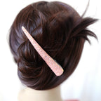 Pince cheveux concorde 10.5cm paillette rose