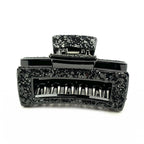Pince cheveux crabe paillette noir 8cm 