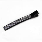 Pince cheveux crocodile 8cm avec strass élégante noir