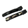Pince cheveux crocodile plat en strass 6cm