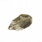 Pince cheveux forme feuille métal doré 5cm, élégance botanique