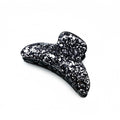 Pince cheveux crabe ornée de paillettes scintillantes gris