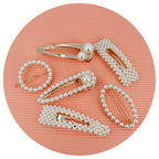 Barrette cheveux perles, pinces perles