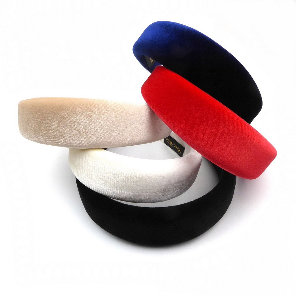 Serre tête velours bombé