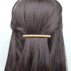 Barrette cheveux fine 8cm, perles nacrées cheveux fins