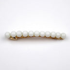 Barrette cheveux 8cm, perles 8mm