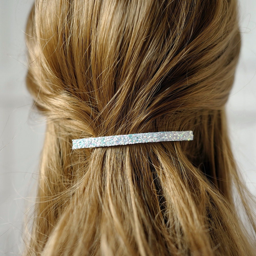 Barrette cheveux paillette 8.5cm