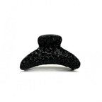 Pince à cheveux crabe ornée de paillettes scintillantes noires