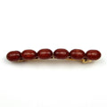 Barrette cheveux perle ovale 8cm