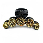 Pince cheveux fantaisie à paillettes 7cm - or