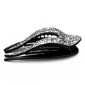 pince à cheveux bec ornée de paillettes argent