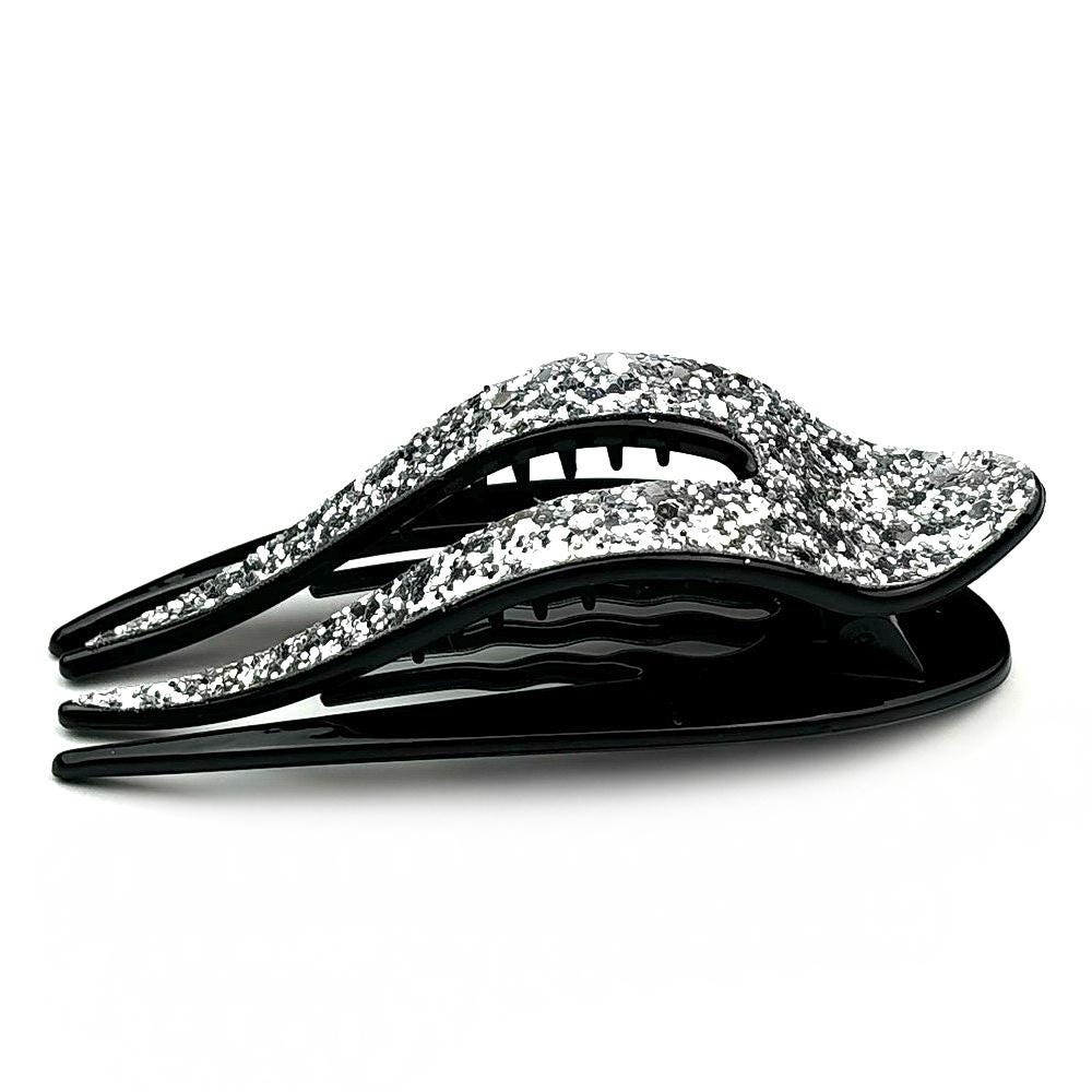 Pince à cheveux bec paillettes