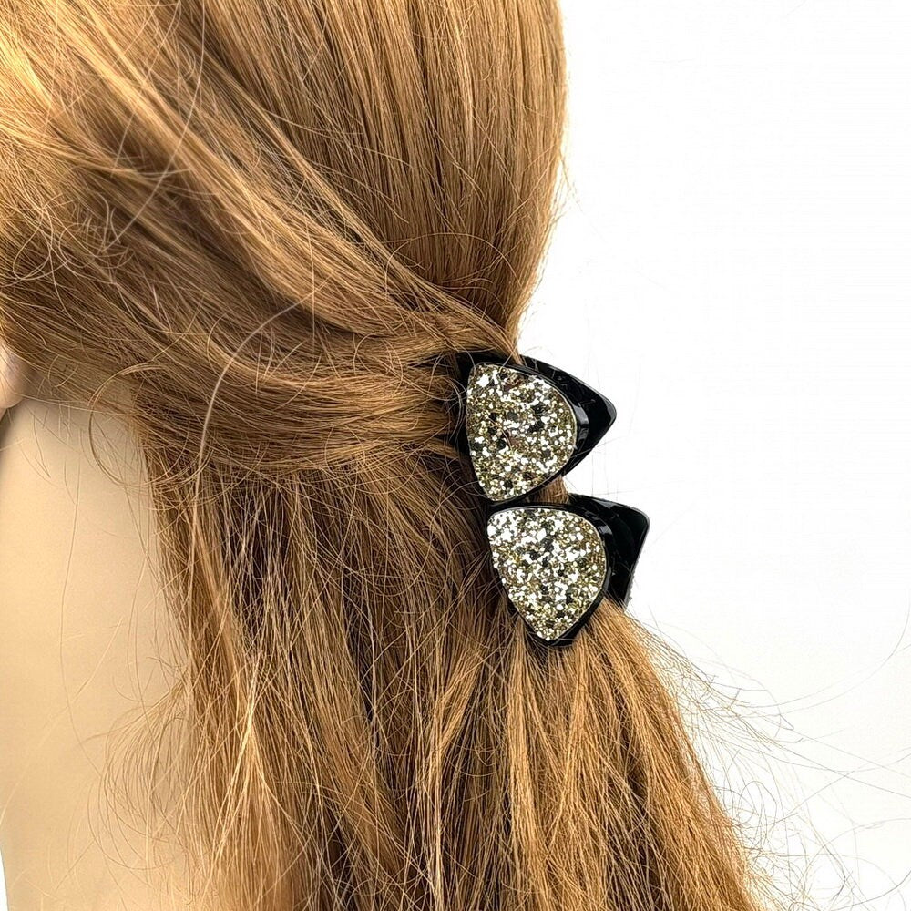 Lot de 2 Pinces cheveux paillette triangulaire