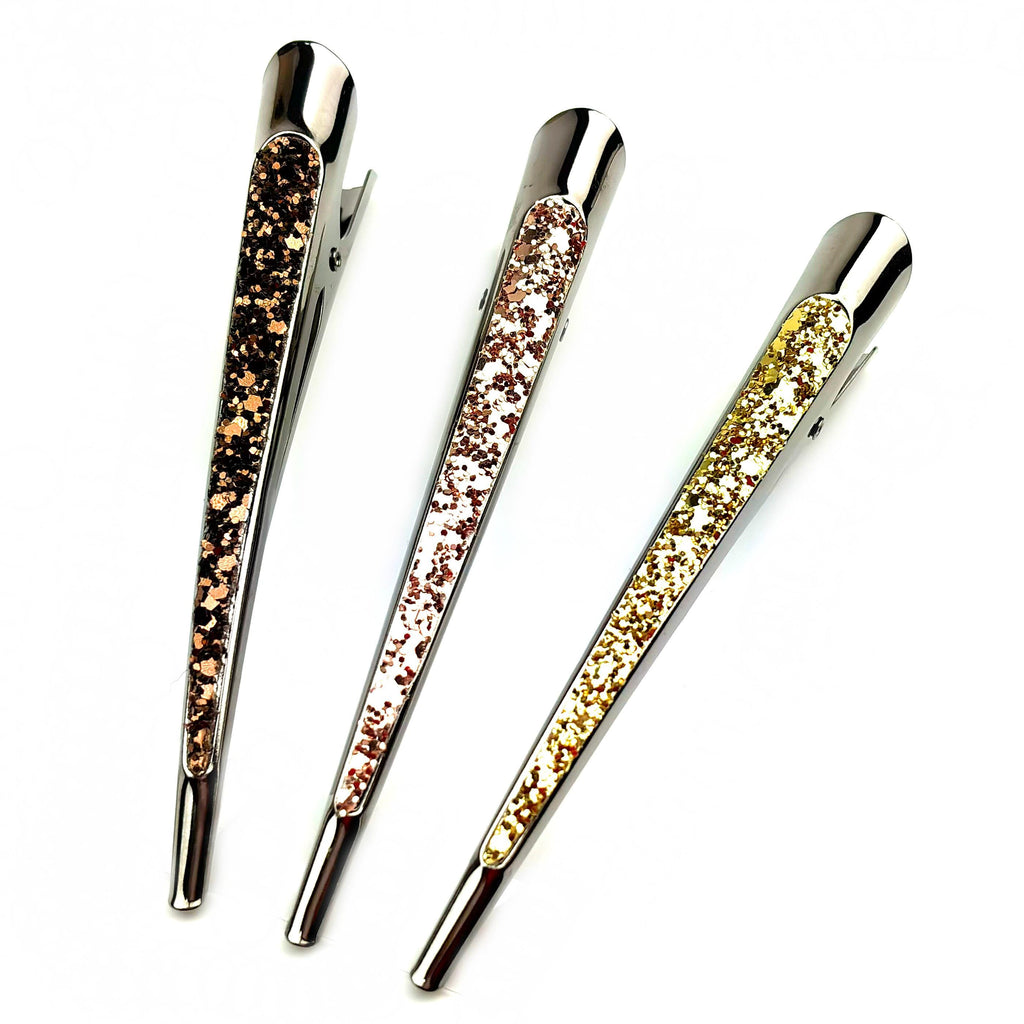 Grande pince cheveux concorde paillette 13cm