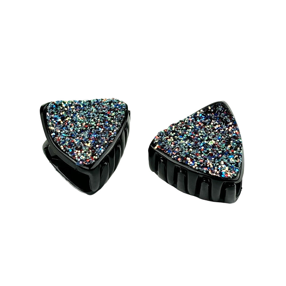Lot de 2 pinces cheveux paillette triangulaire