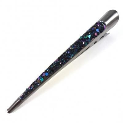 Grande pince cheveux concorde paillettes 13cm