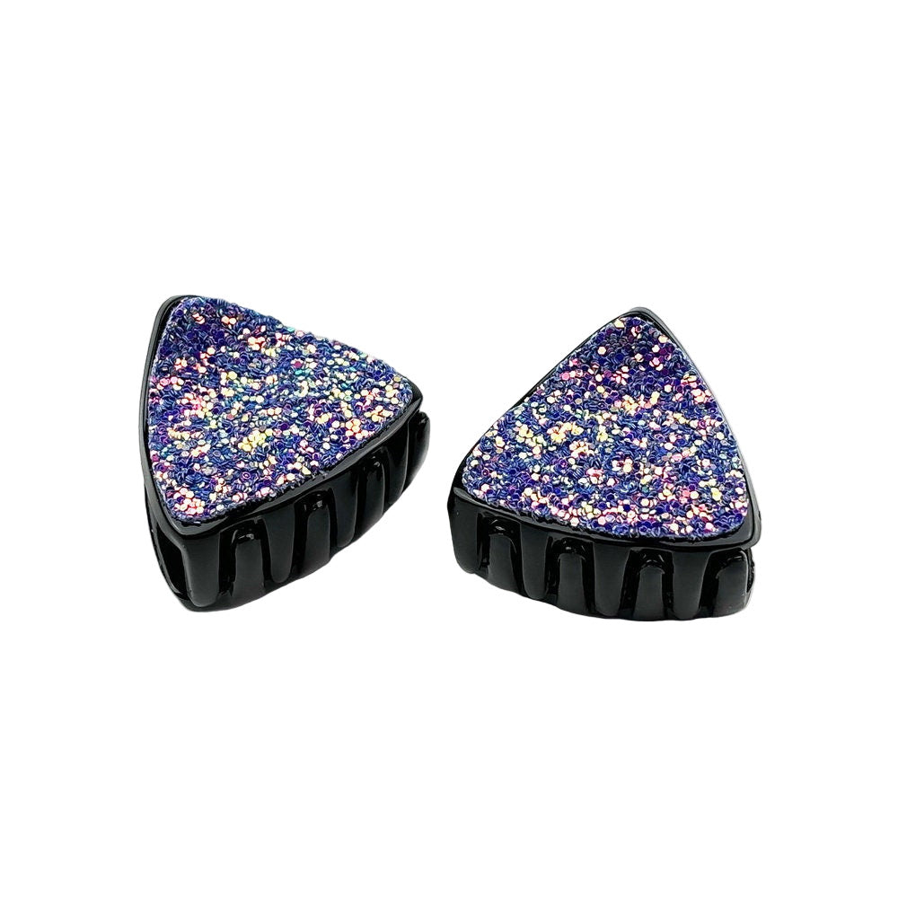 Lot de 2 pinces cheveux paillette triangulaire