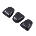 Lot de 6pcs perles polygonales en céramique 33x28x14mm - noir