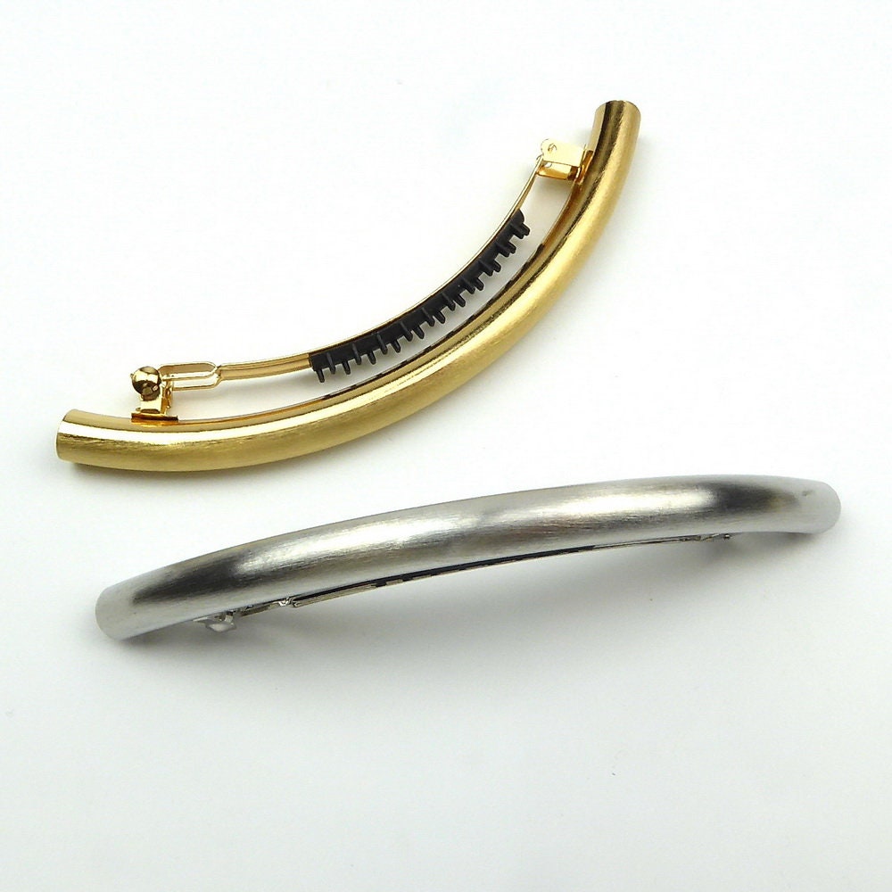 Grande barrette cheveux longue incurvée