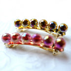 Barrette cheveux perles facette brillantes