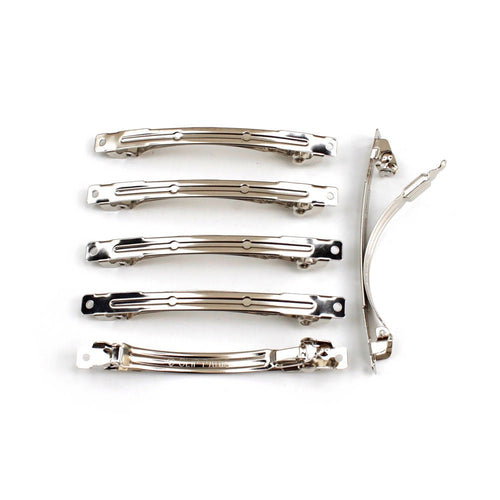 10 barrettes montures 7cmx0.6cm "Clip Paris"