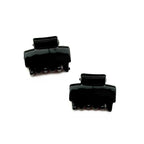 Pinces Crabe Mini 2,5cm vernies - Lot de 2 Noir