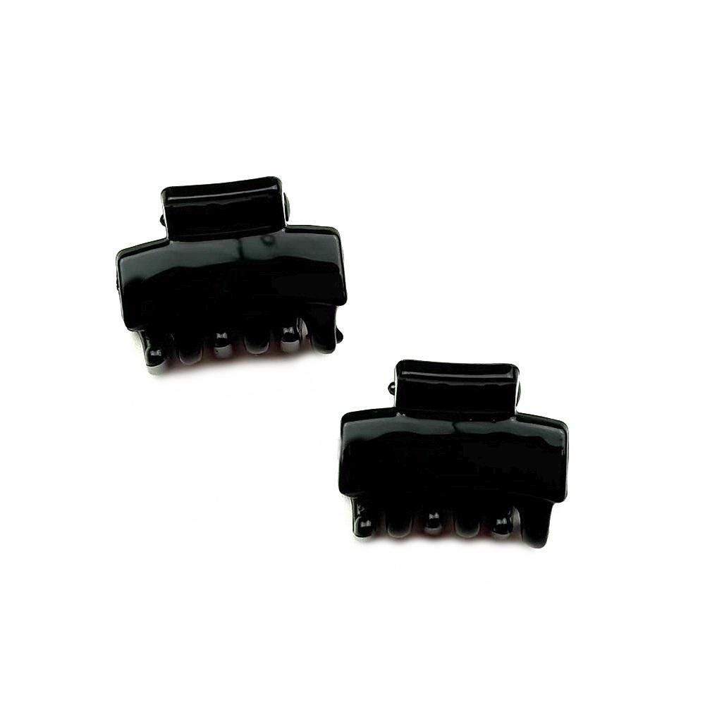 Pinces Crabe Mini 2,5cm vernies - Lot de 2 Noir