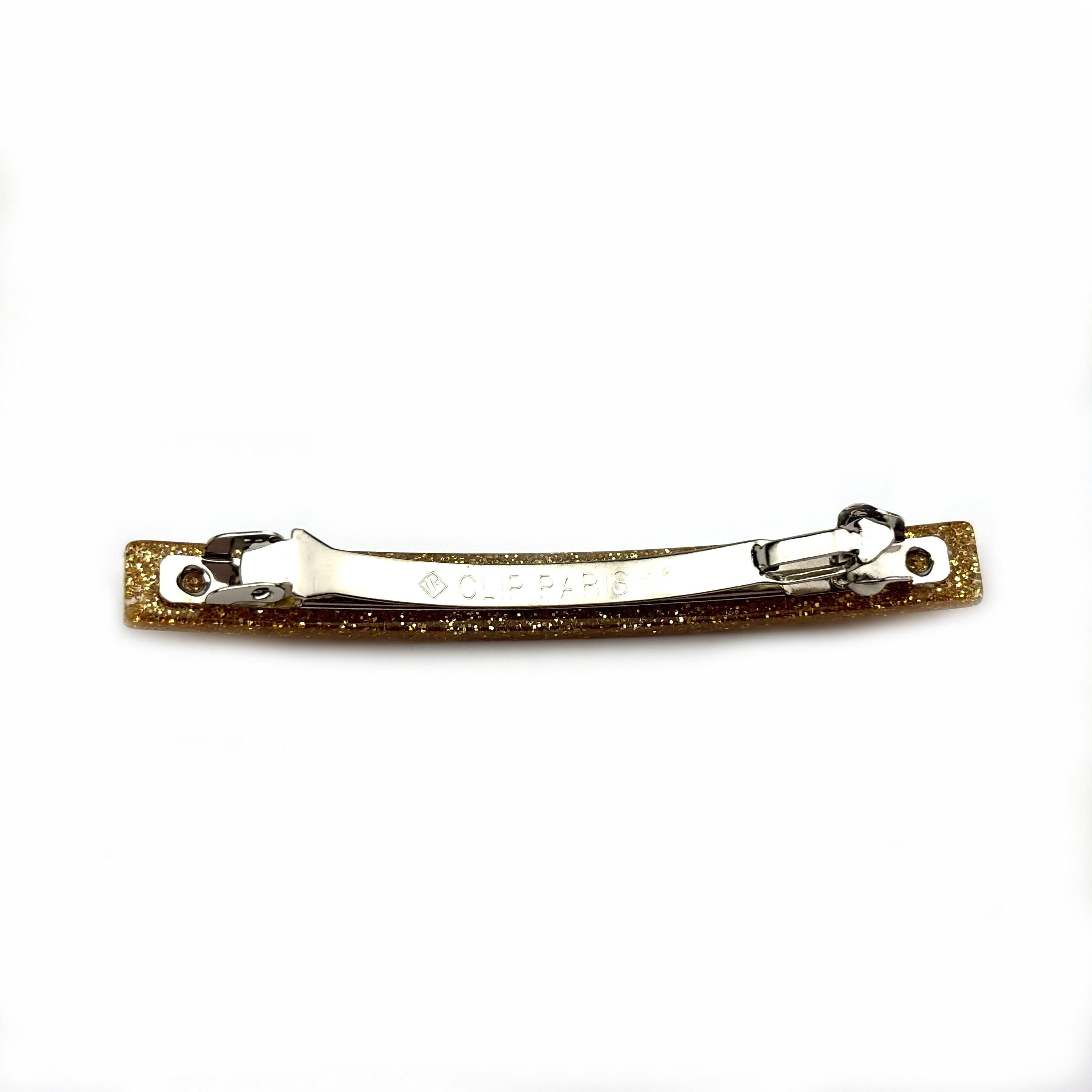 Barrette cheveux fine paillette 7cm Clip Paris