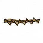 Barrette cheveux zigzag doré 8,5cm accessoire cheveux
