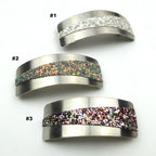 Barrette cheveux métal avec paillette