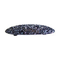 Barrette cheveux ovale 9cm paillettes