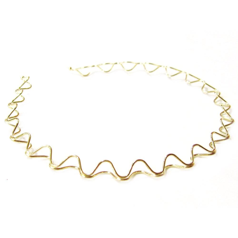 Serre tête fin en métal ondulé