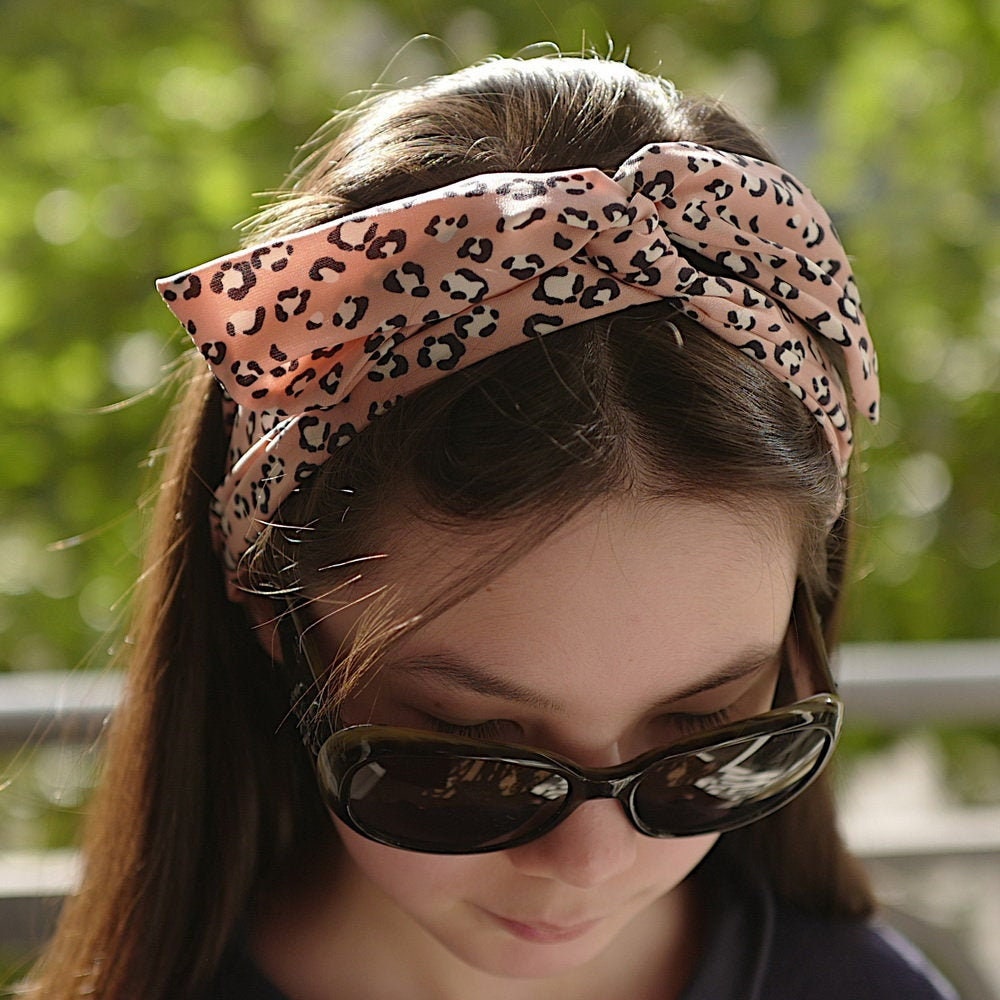 Bandeau headband cheveux pantère