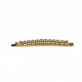 Pince cheveux fine avec boules doré 6.5cm