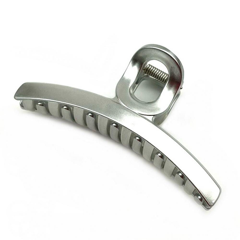 Grande pince cheveux crabe métallisée 11cm