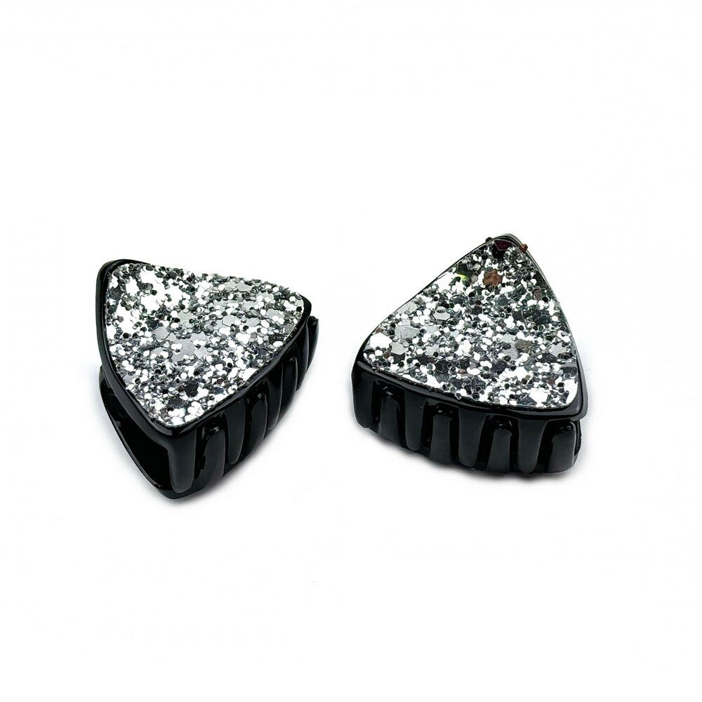 Lot de 2 Pinces cheveux paillette triangulaire